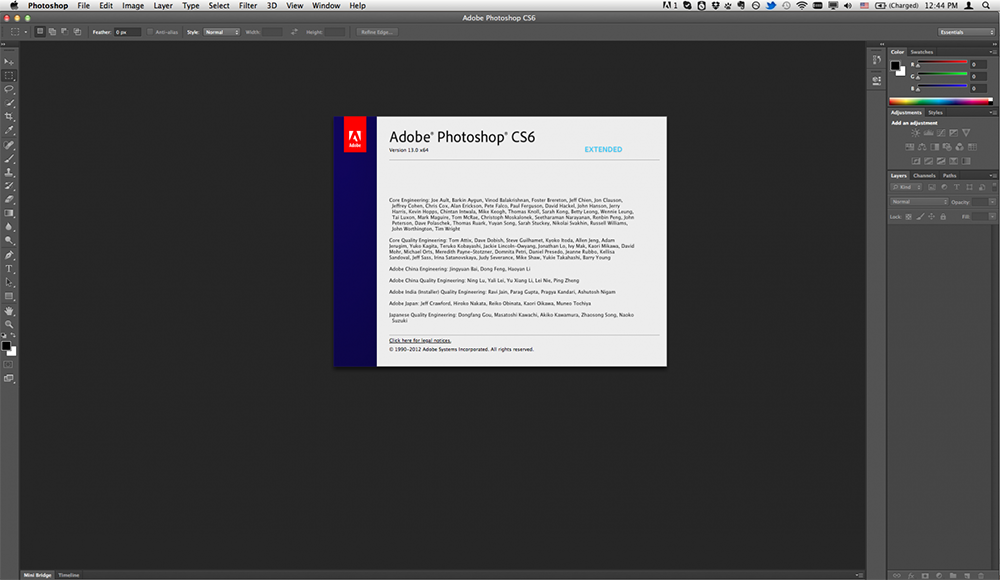 Adobe Photoshop CS6中文语言迷你免费版